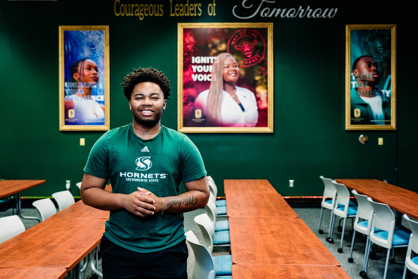 "Black students on our campus are actually showing their faces," says Zyearre Amoah, who works to recruit students in the Black Honors College at Sacramento State.