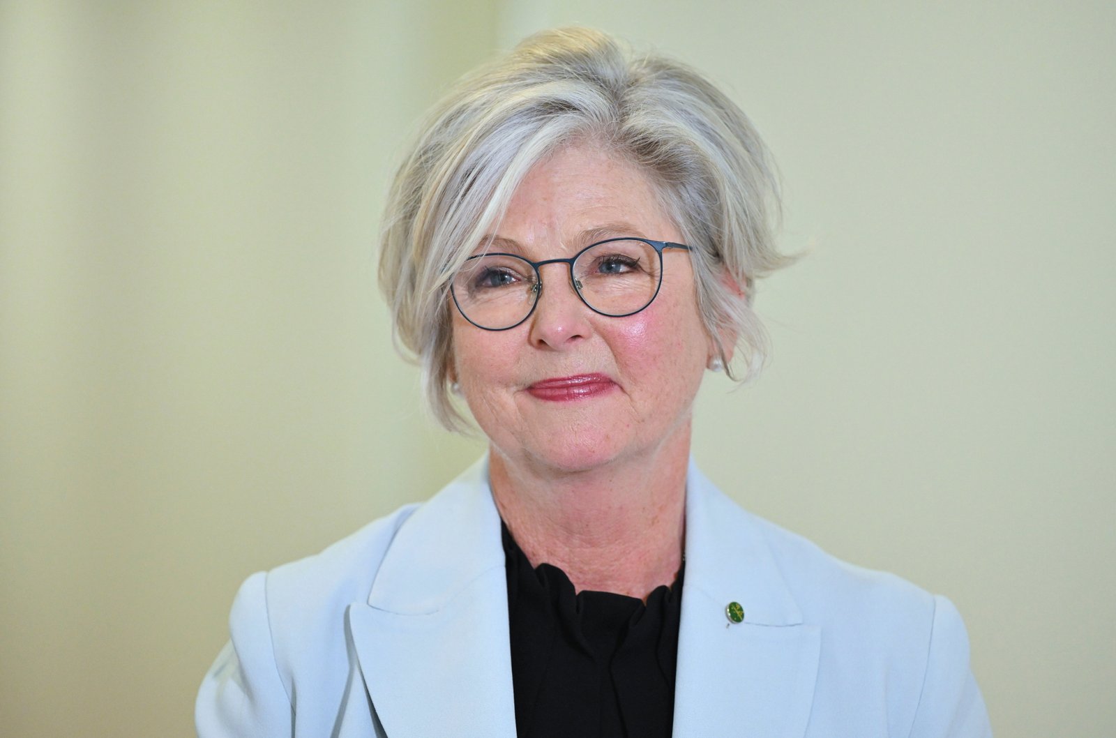 Australian independent member of parliament Helen Haines speaks to journalists in the Press Gallery at Parliament House in Canberra, Australia, Tuesday, Sept. 8, 2026.