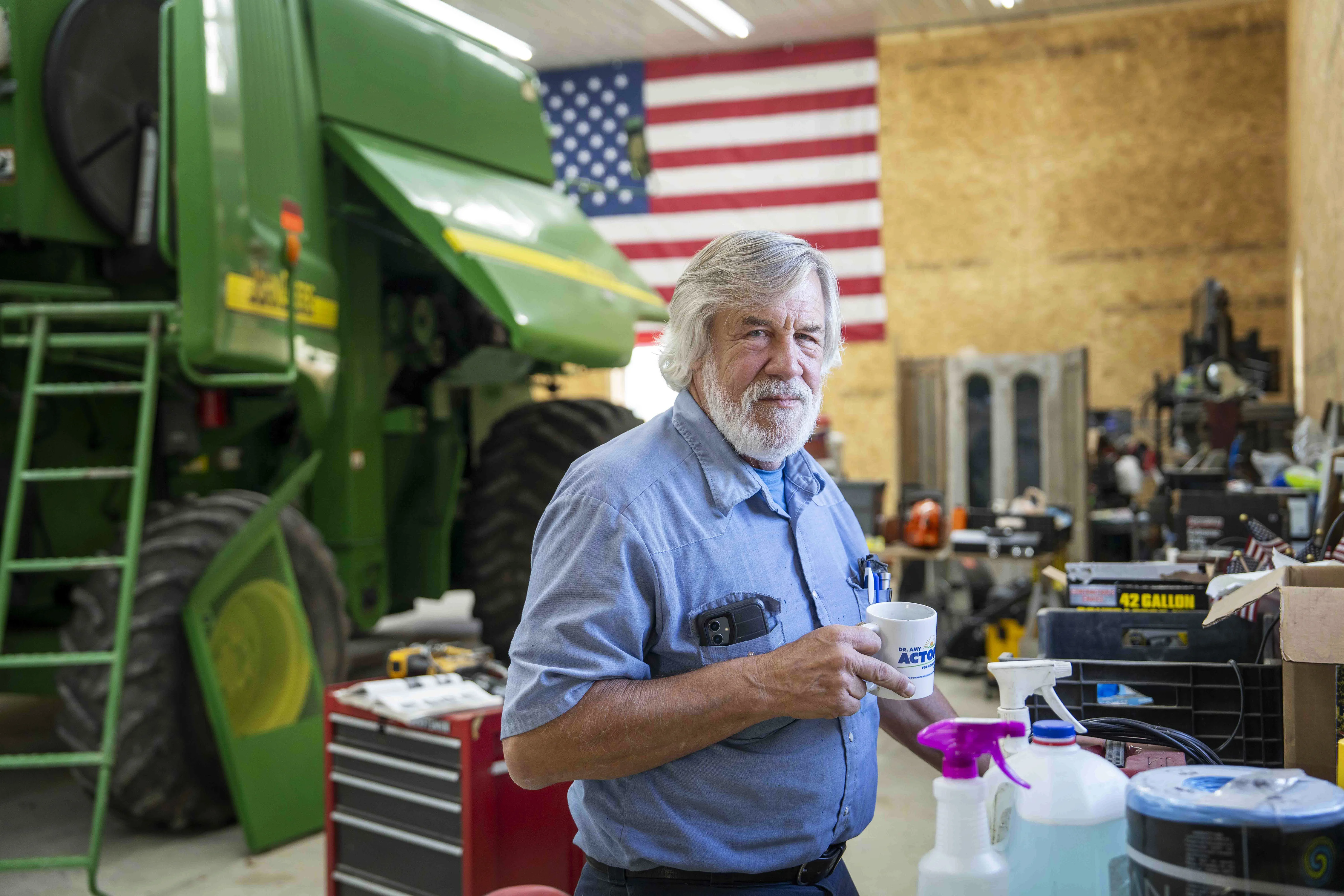 Chris Gibbs, a cattle farmer in rural Ohio, says he