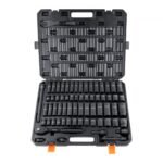 VEVOR 1/2" Drive Impact Socket Set, 65 Piece Socket Set SAE 3/8" to 1-1/4" and Metric 10-24mm, 6 Point Cr-V Alloy Steel for Auto Repair, Rugged Construction, Easy-to-Read Size Markings, Storage Case