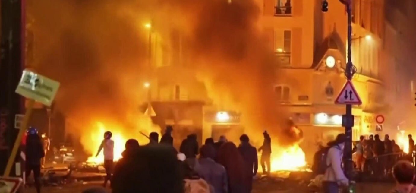 Curfews in effect after violent protests engulf France