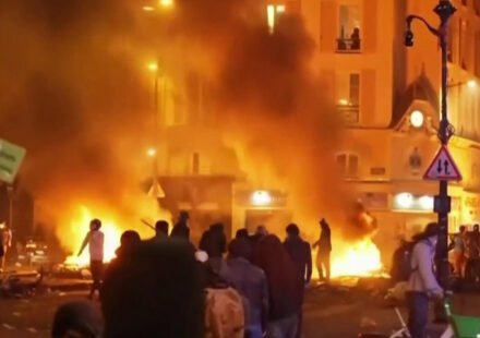 Curfews in effect after violent protests engulf France