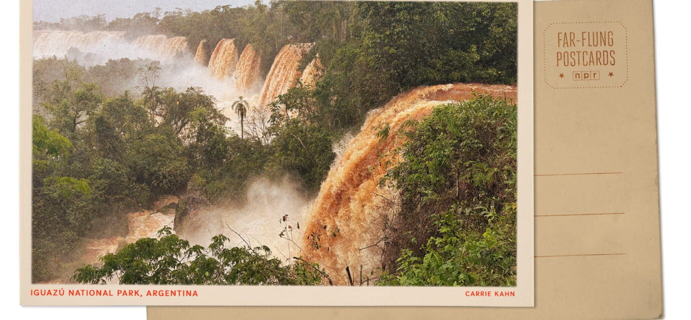 Greetings from the Brazil-Argentina border, where waterfalls are flowing at near-record rates