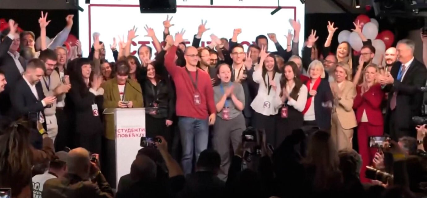 Serbians celebrate as Vucic concedes defeat to student-led movement